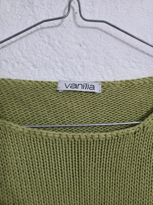 Jasno zielony sweter damski oliwkowy sweter y2k vintage