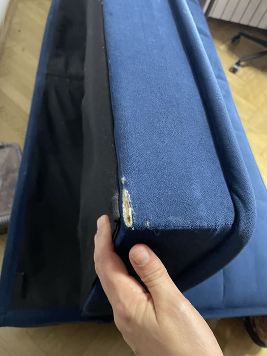 Диван книжка синій розкладний