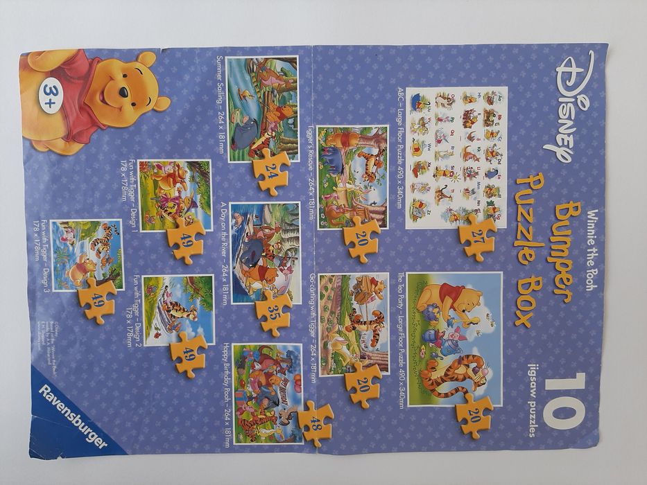 Ravensburger Великий набір 10пазлів Дисней ВінніПух Disney Winnie Pooh
