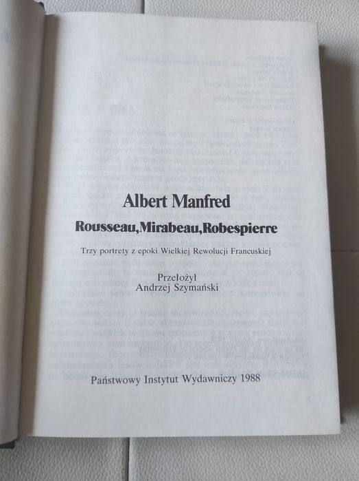 Manfred Rousseau Mirabeau Robespierre