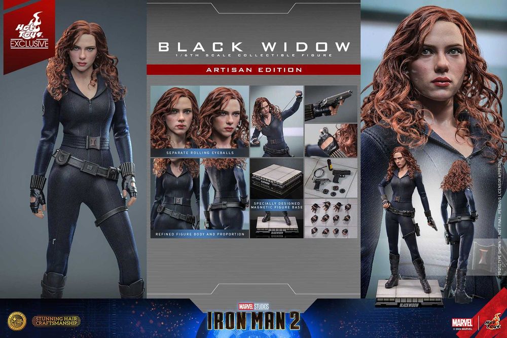 Figura Hot Toys Iron Man 2 Black Widow MMS757AE Artisan Edition