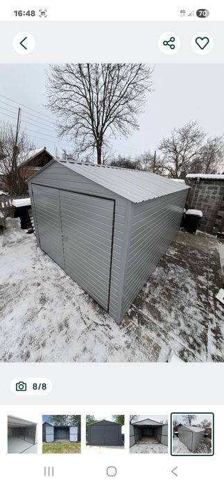 Металевий розбірний гараж.Новий.