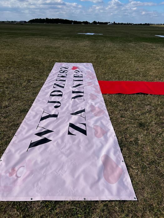 Baner „wyjdziesz za mnie” ślub, wesele, zaręczyny