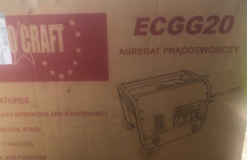 Генератор бензиновий 2.5кв Eurocraft ECGG20