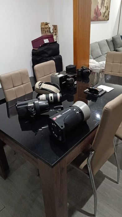 equipamento completo de fotografia proficional