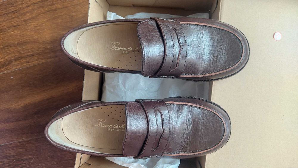 Sapatos de criança, Pele Genuína, tam. 34, castanho
