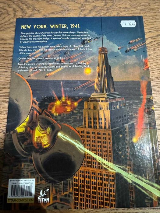 Comic Titan Comics - BD The Three Ghosts of Tesla de Guilhem Marazano