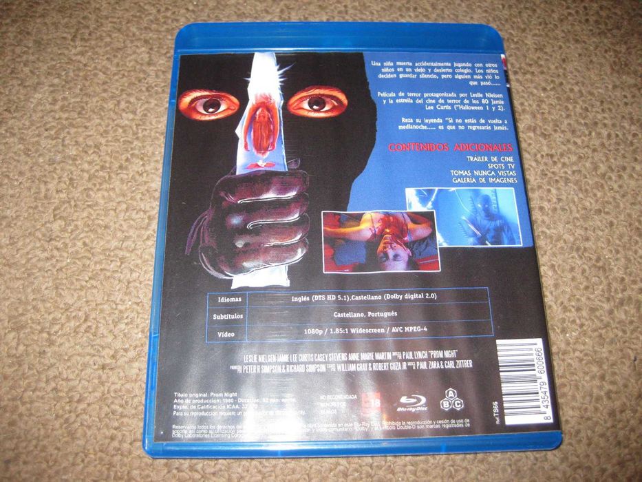 Blu-Ray "Prom Night" com Jamie Lee Curtis/Raro!