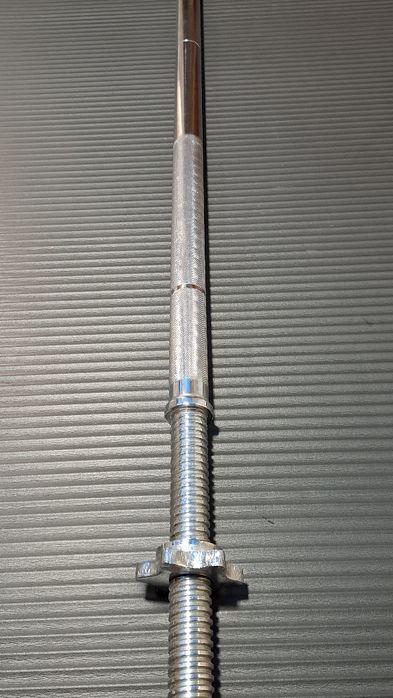 Barra de rosca musculação 155cm x 28mm Grip de 31mm. Barra desmontavel