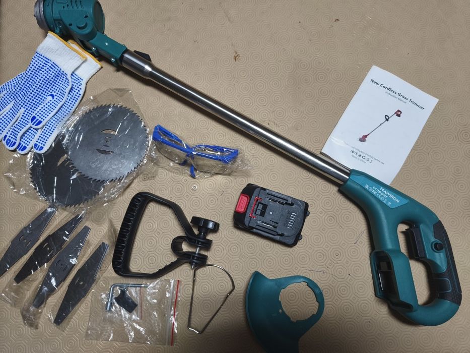Kit aparador cortador de relva sem fios Mawiron Cropper
