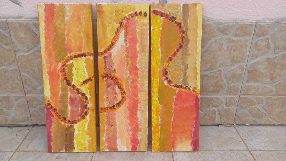 2 telas decorativas