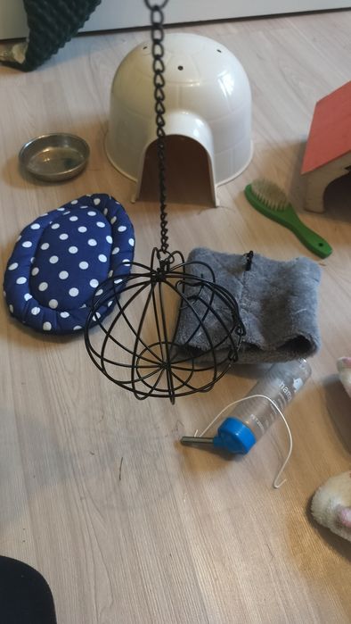 Akcesoria dla świnki morskiej kawia domek poidełko legowisko tunel