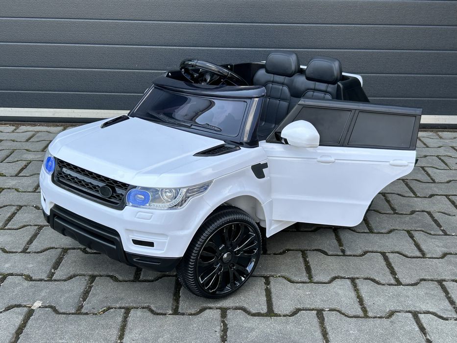 Auto na akumulator L1 Pilot MP3 LED Samochód Range Rover Biały