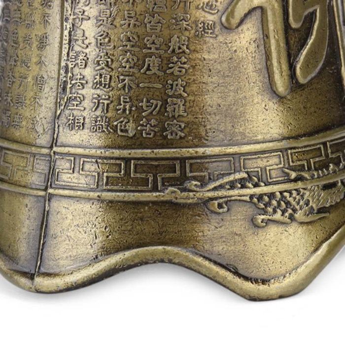 Sino de Budismo em Cobre 9 x5,5cm - Budismo, Yoga, Bênção, Sorte e Paz