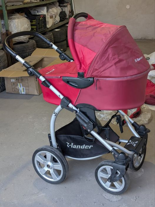 Дитяча коляска 2 в 1 X-lander X-pulse (Berry Red) - Гарний стан