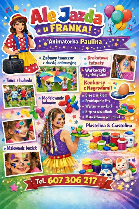 Impreza  pełna śmiechu, balonów i kolorów! - Animacje dla dzieci