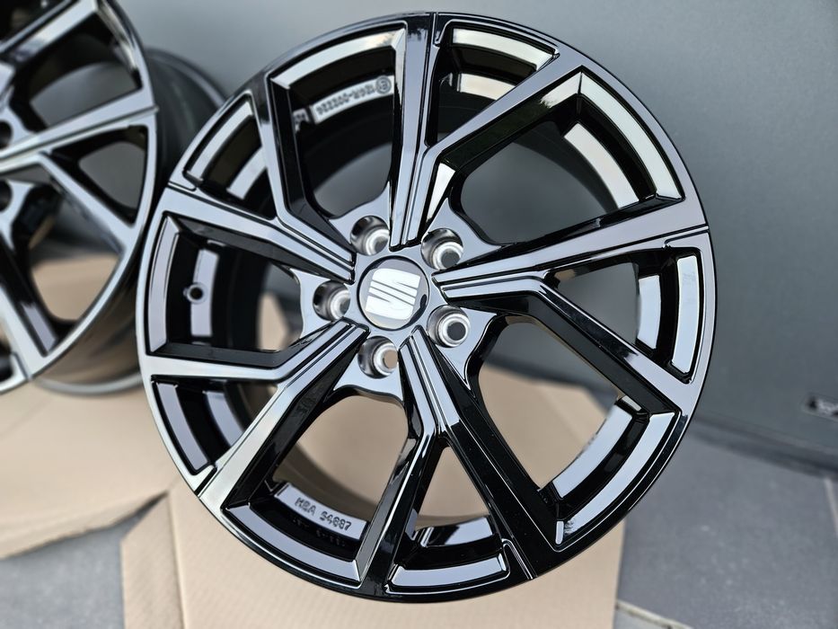 Seat Ateca 17 " Nowe 5x112 Leon Czarne Felgi Alufelgi Homologacja TÜV