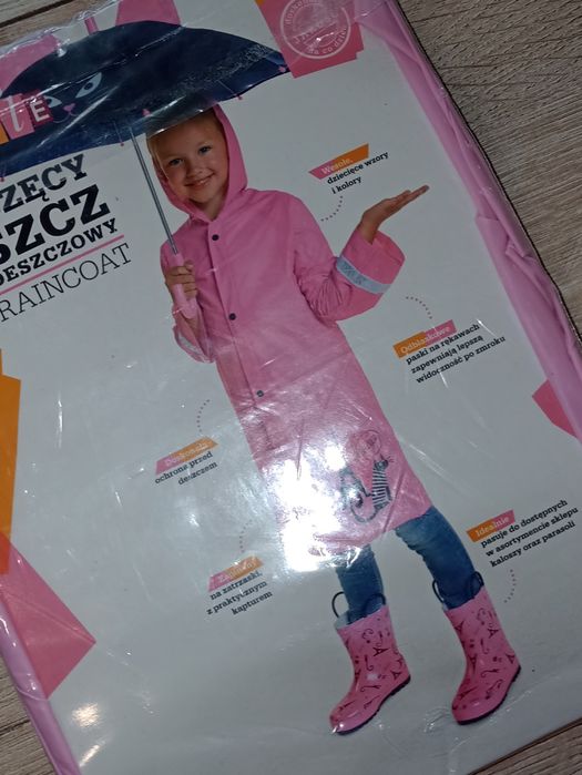 Płaszcz przeciwdeszczowy 122/128