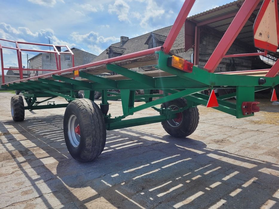 Przyczepa platforma do bel słomy siana jak nowa