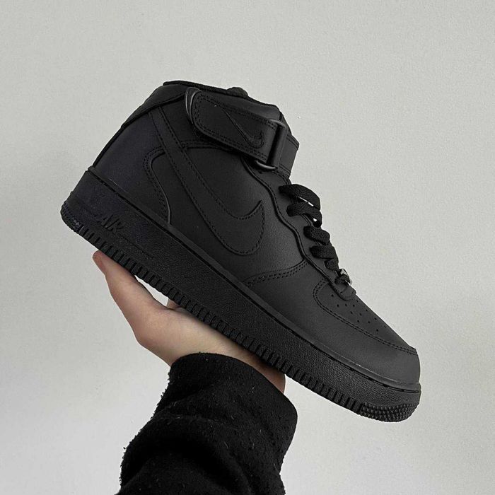 Мужские кроссовки Nike Air Force 1 High "Black" Размеры 40-45