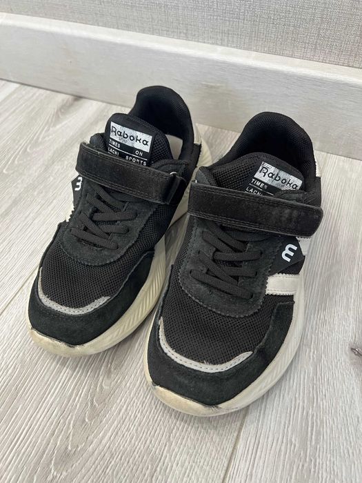 Кросівки дитячі чорні, устілка 21см