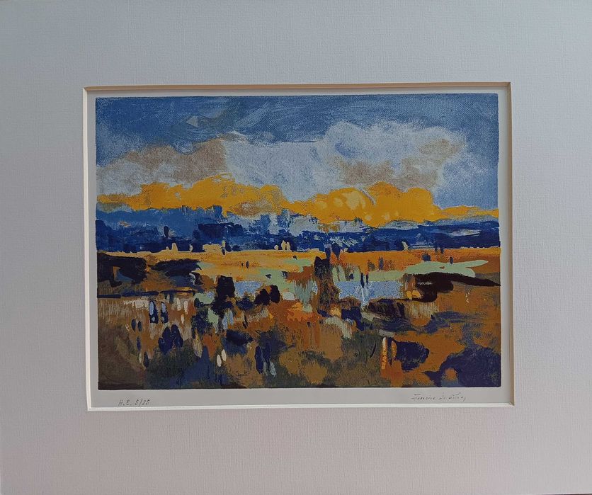 2 litografias de serigrafias de João Ferreira da Silva