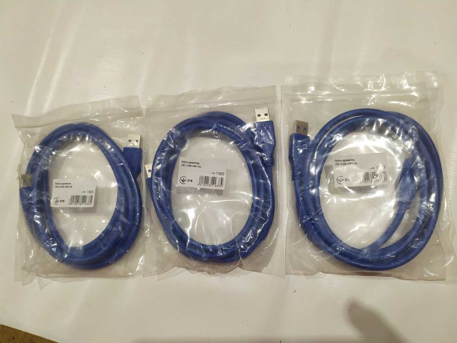 Кабели переходники  6PIN - SATA, USB 3.0 (AM/AM).