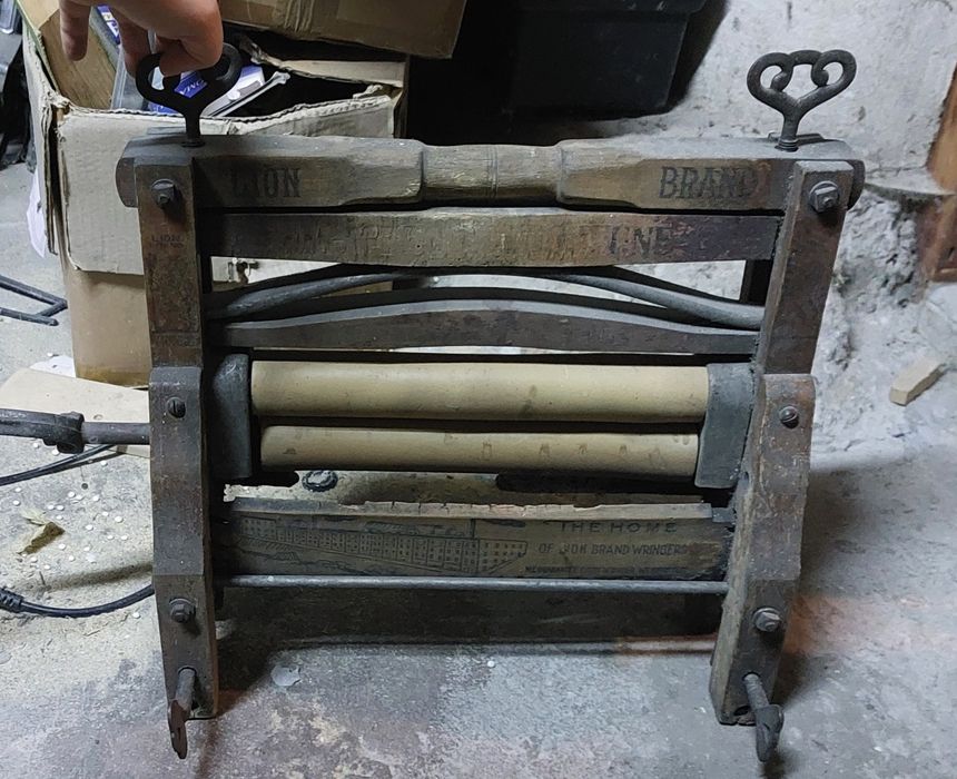 Retro maglownica magiel wyżymaczka