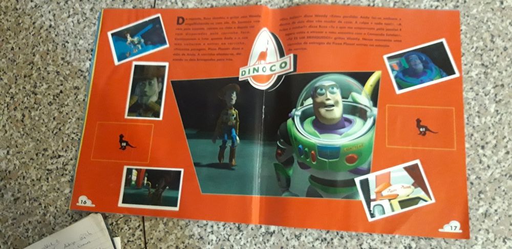 Conjunto de 3 Cadernetas Antigas Spiderman/O Rei Leão/Toy Story