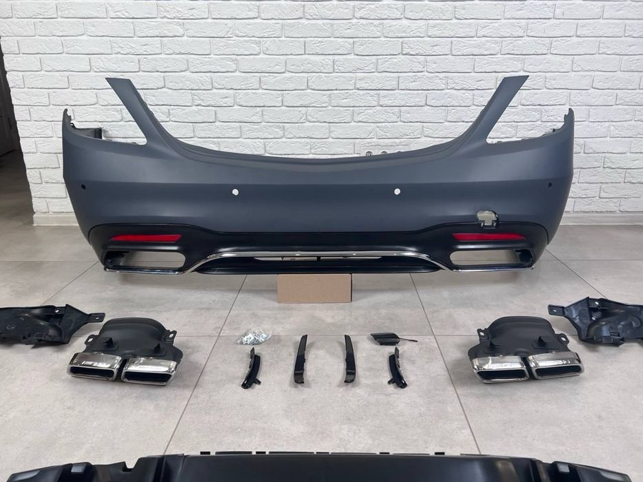 Рестайлинг обвес AMG S63 Mercedes W222 фары бампера пороги