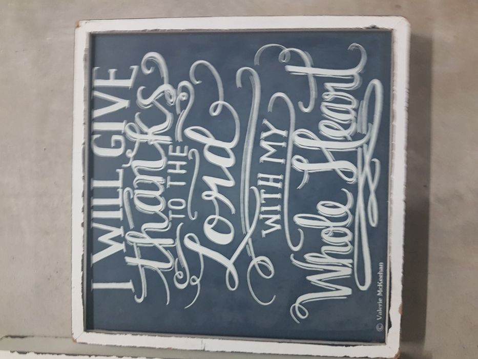 Quadro com frase vintage