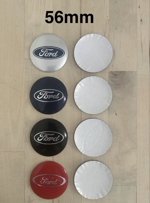 Conjunto Centros Tampas Ford 54mm 56mm 60mm 63mm 65mm 68mm