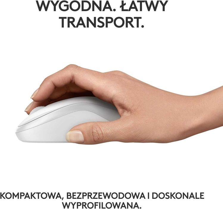 Logitech M240 SILENT Mysz Bezprzewodowa bluetooth Silent Cicha Biała