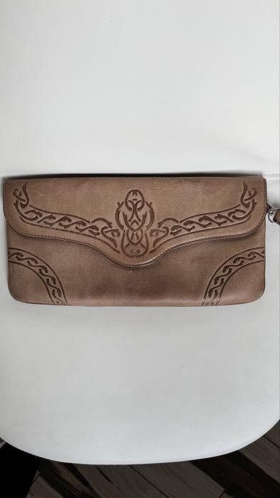 Продам шкіряний клатч б/у