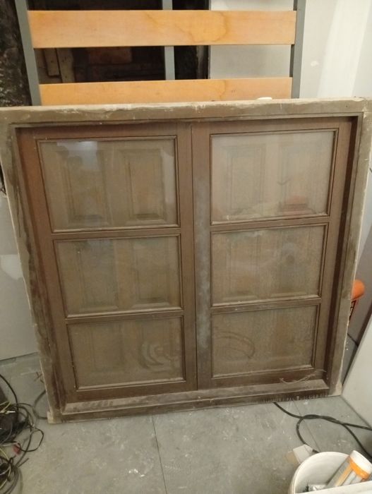 Janelas de madeira em bom estado