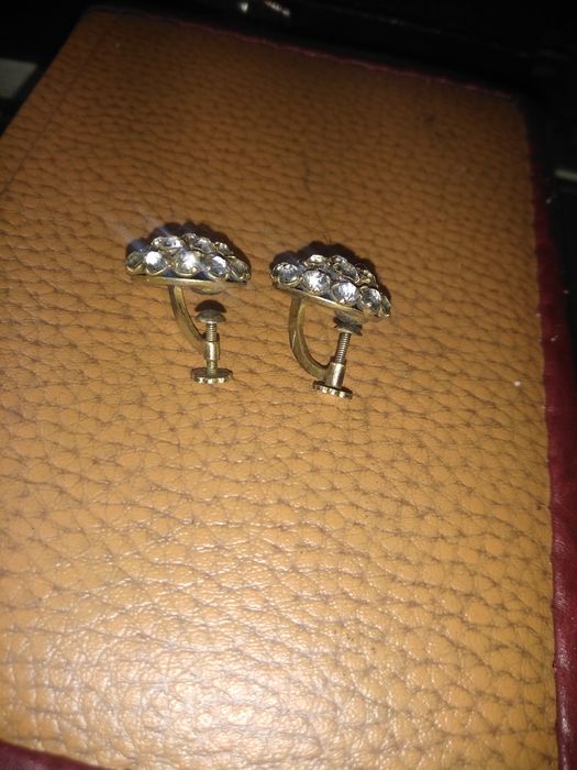 Серьги-одуванчики, малинки, клипсы на винтах. Серебро СССР. Д2к3.: 1 ...