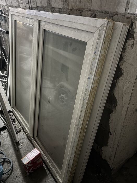 2 okna okno  z demontażu 152 x 145