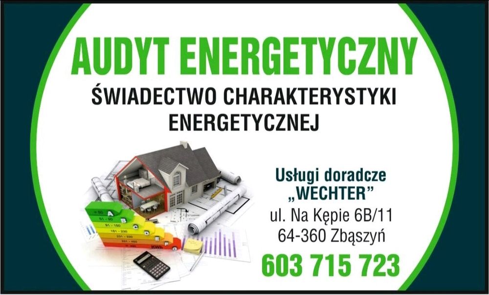Audyt energetyczny, świadectwo charakterystyki energetycznej, Audyt