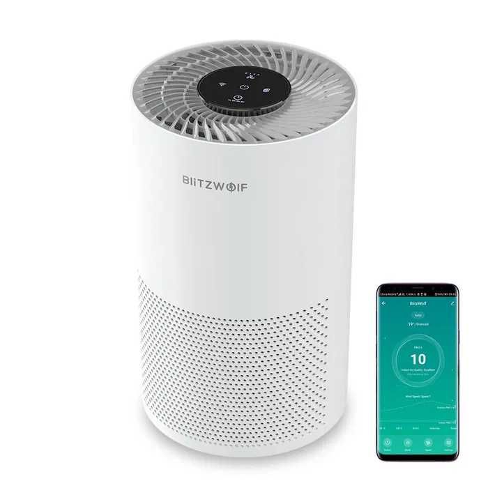 Purificador de Ar Inteligente BlitzWolf BW-AP1C (Filtro HEPA) – Novo