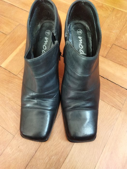 szpilki botki czarne moda 38.5