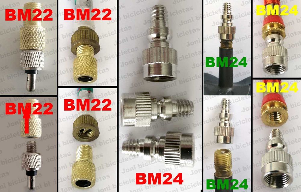 Bombas de ar, válvulas e acessórios p/ bicicleta
