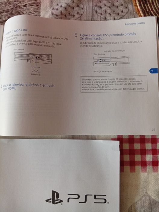 Manuais PS5 Slim 1TB