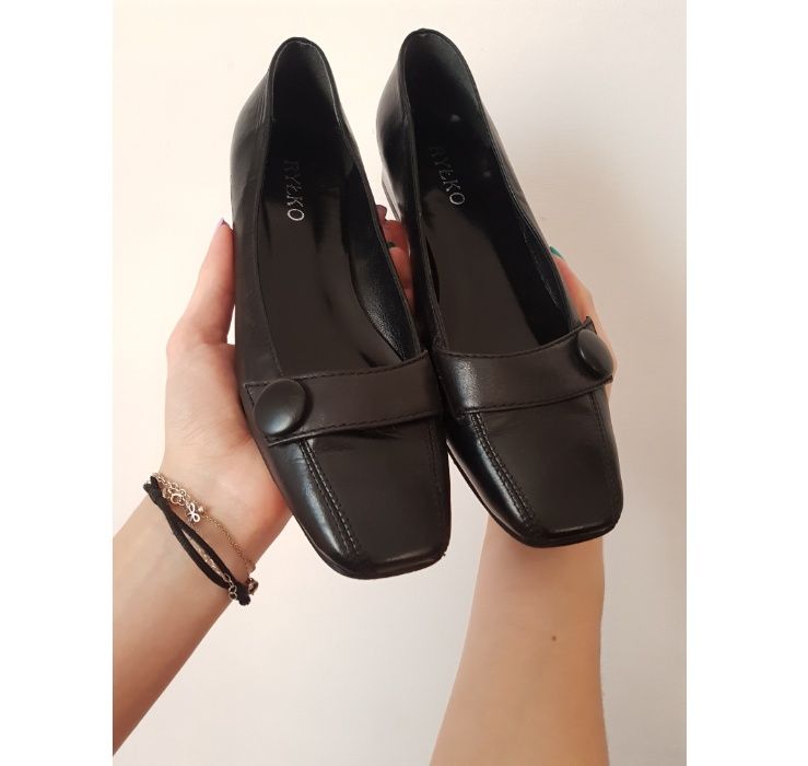 Nowe półbuty buty Ryłko skórzane skóra 36,5 36 37 Tęgość F matowe mat