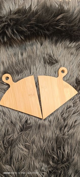 Deski bambusowe trójkąt na pizzę przystawki