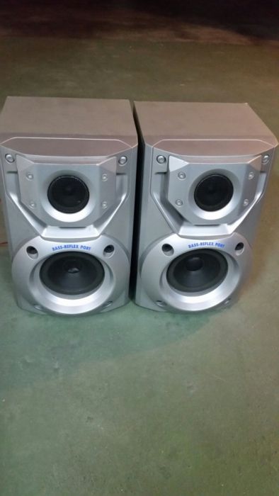 Colunas som panasonic bass reflex - como novas