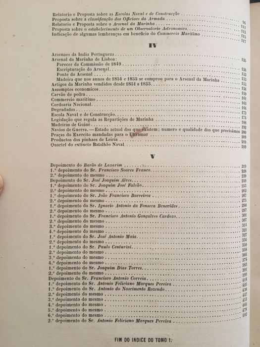 Inquérito acerca das Repartições de Marinha (1856)