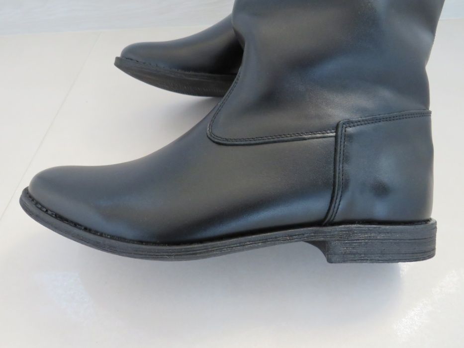 Oficerki skórzane nieusztywniana kostka/z usztywnieniem