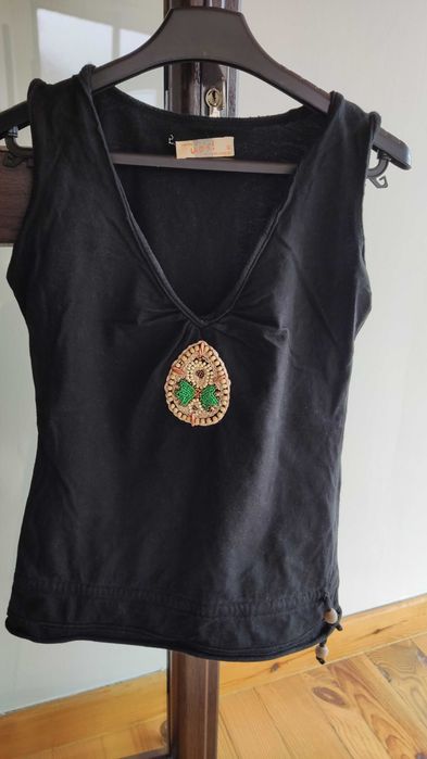 Czarna bawełniana bluzka