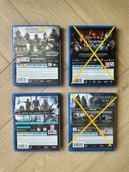 Gry na PS4 - Watch Dogs, Assasin, Batman…