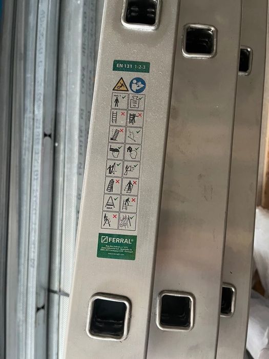 Escada Alumínio Telescópica/Extensível 9m – Nova